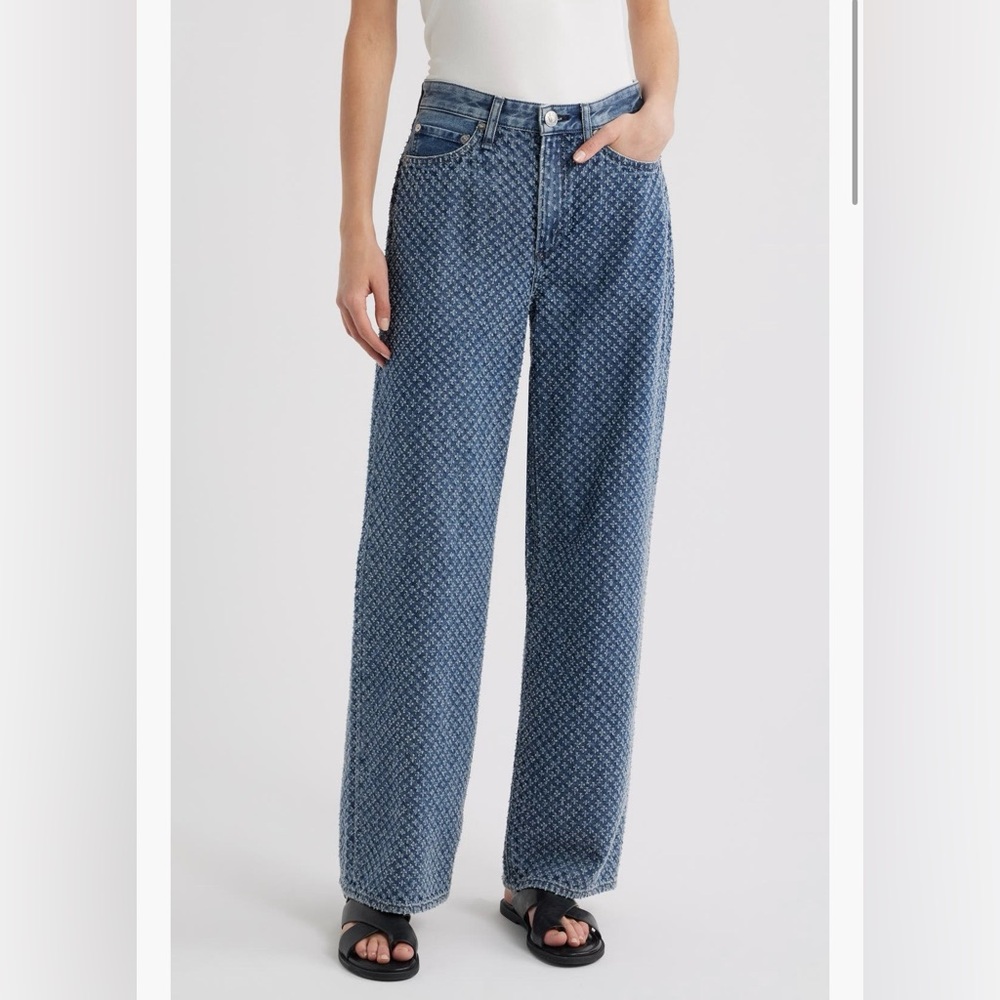 rag & bone Logan Textured Wide Leg